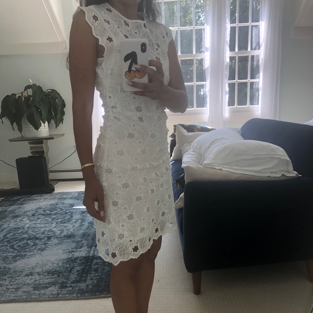 Lace like feminine dress from Zara